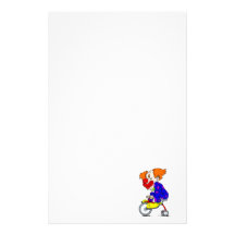 Clown on tricycle personalized stationery