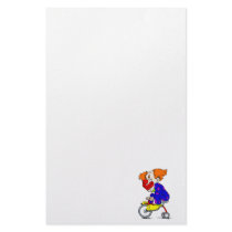 Clown on tricycle personalized stationery