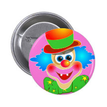 Clown Pinback Buttons