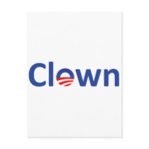 clown postcard