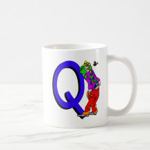 Clown Q.png Coffee Mugs