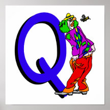 Clown Q.png Print