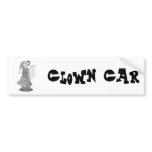 Clown reading letter bumper stickers