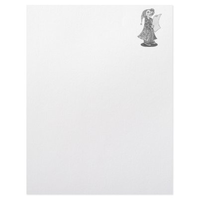 Clown reading letter customized letterhead by Clown_Town