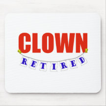 CLOWN RETRAITÉ TAPIS DE SOURIS