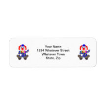 Clown Return Address Label