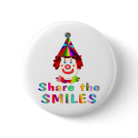 Clown Smiles Pinback Button