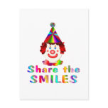 Clown Smiles Postcards