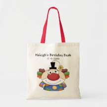 Clown Tote or Party Favour Tote by SRF Tote Bags