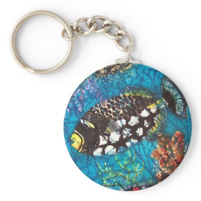 CLOWN TRIGGERFISH KEY CHAIN by oceandudes