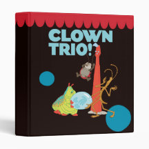 Clown Trio! 3 Ring Binders