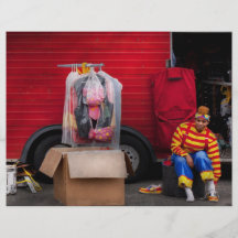 Clown - Wardrobe change Flyers