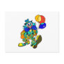 Clown with Balloons Post Card