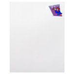 Clown with bubble horn personalized letterhead