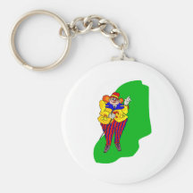 Clown with cane Dancing Keychains