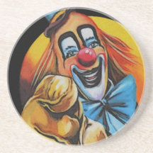 Clowning Around Beverage Coasters