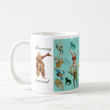 clowning around coffee mug