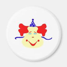Clowning around refrigerator magnet