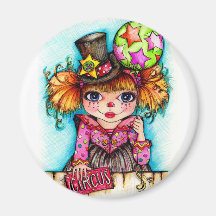 Clowning Around...Under the Big Top Circus Magnets