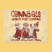 Clowns and Cannibals postcards