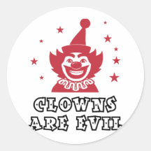Clowns Are Evil Sticker