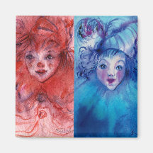 CLOWNS COLLECTION / Venetian Masquearde Ball Magnets