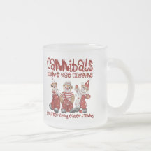 Clowns et cannibales tasse à café