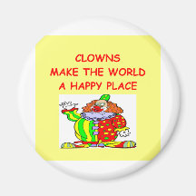 clowns fridge magnet
