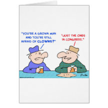 clowns in congress card