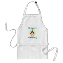 Clowns Make Me Happy Apron