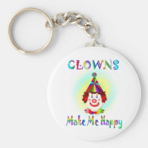 Clowns Make Me Happy Key Chain