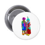 clowns pinback buttons