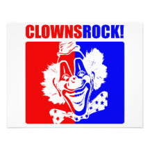 Clowns Rock! #2 Custom Invitations