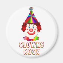Clowns Rock Refrigerator Magnet