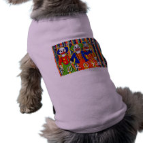 Clowns Stamp Faroe Islands Denmark Dog T Shirt