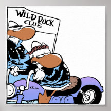 Club de canard sauvage de marais posters