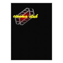 Club de cinéma cartons d'invitation personnalisés