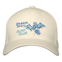 Club de surf de plage de dragon casquettes brodées