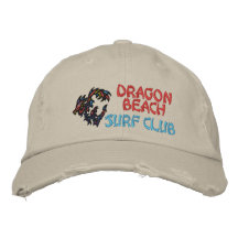 Club de surf de plage de dragon casquettes brodées