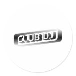Club DJ Round Sticker