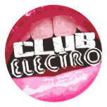 Club Electro Lips sticker