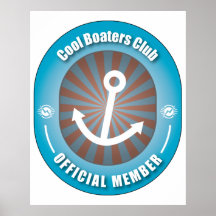Club frais de chapeaux en paille affiches
