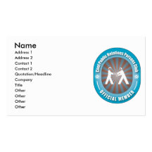 Club frais de personnes de relations publiques modèle de carte de visite