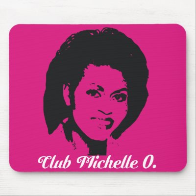 Club Michelle Mousepad in  Hot Pink by MizzBella