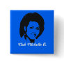 Club Michelle O Button, Cerulean Blue