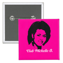 Club Michelle O. Button, Hot Pink