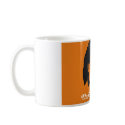 Club Michelle O. Ceramic Coffee Mug, Orange