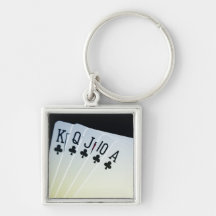 Club Royal Flush Keychain