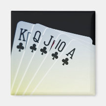 Club Royal Flush Magnet