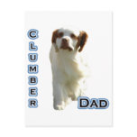 Clumber Spaniel Dad 4 Postcards